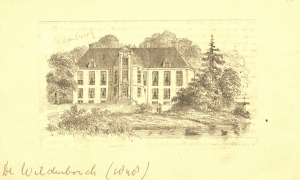 F29 Plaatje van kasteel de Wildenborch in 1848